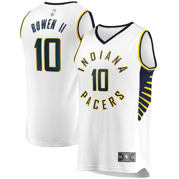 Maillot Indiana Pacers Homme Brian Bowen II 10 Association Edition Blanc